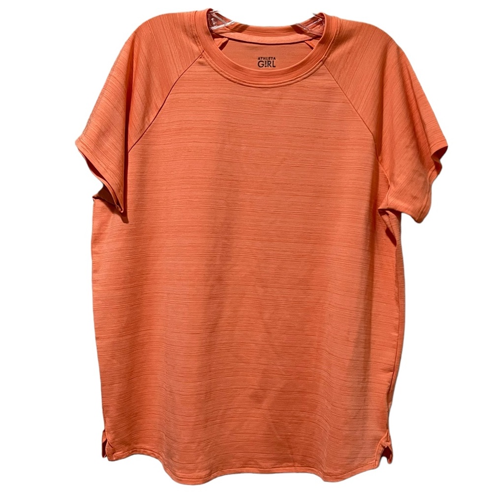 Athleta Girl 10/12 Coral Short Sleeve Active Shirt